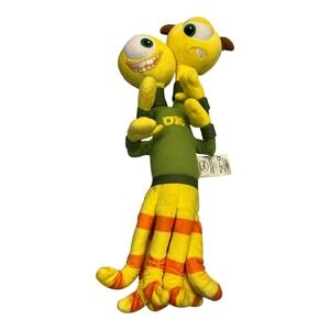 Disney Pixar Monsters University Terri & Terry Perry Plush Oozma Kappa OK Yellow
